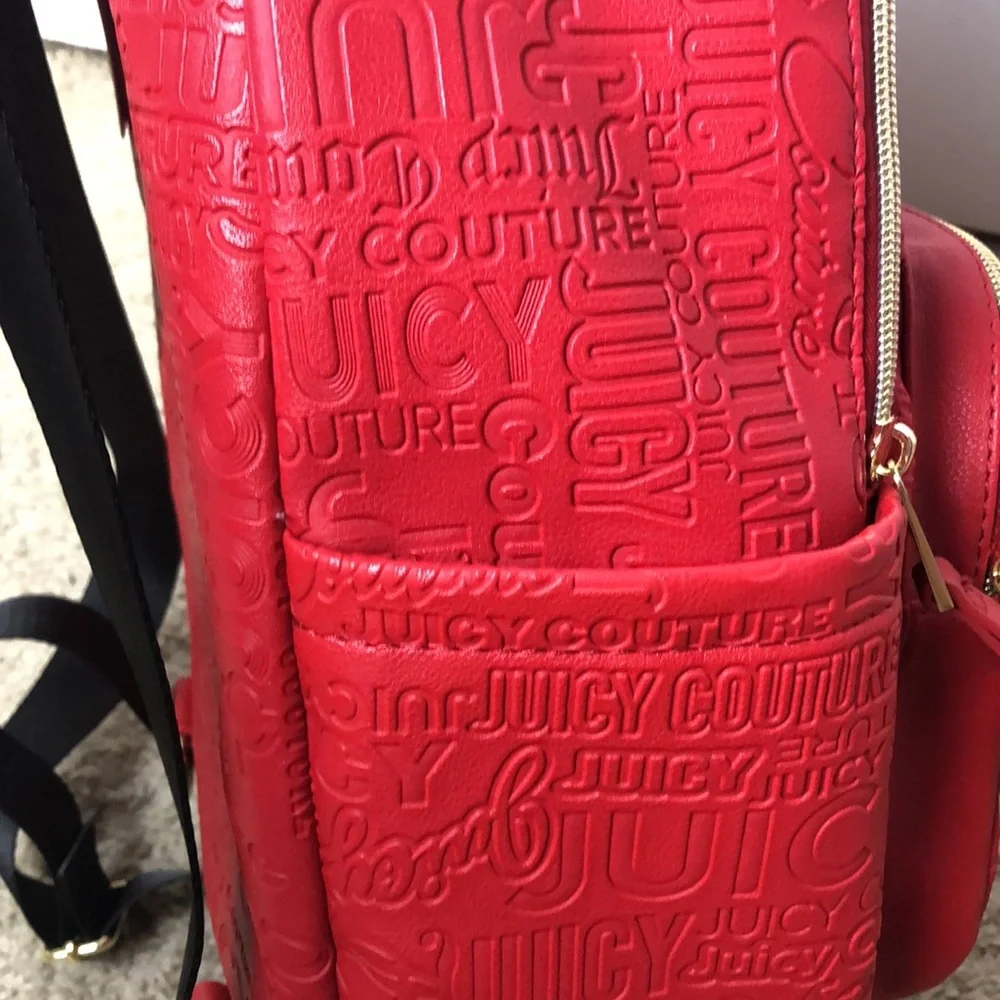 Juicy Couture Red Backpack with Coin Purse